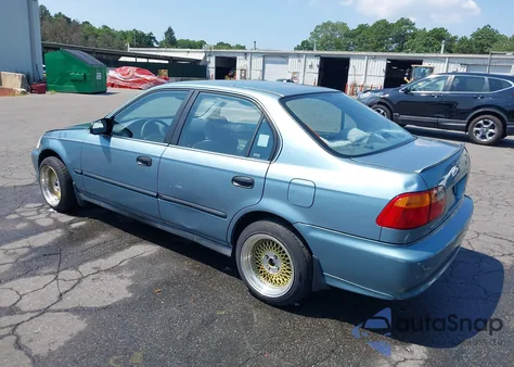 2000 Honda Civic Lx z USA, uszkodzony, nr VIN 1HGEJ6677YL059939